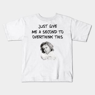 Shirley Temple Overthinking Kids T-Shirt